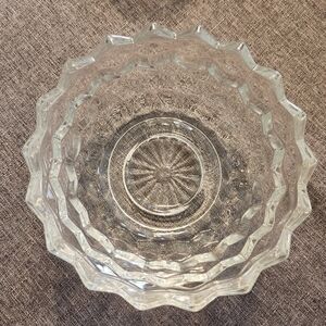 Homco Cubist Geometric Clear Glass Fairy Lamp BASE ONLY